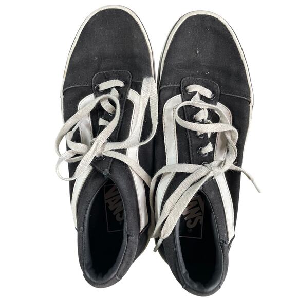 Van Old Skool Skateboard Shoes Womens Size 7.5 Black Canvas Low Top 500714 - Picture 1 of 7